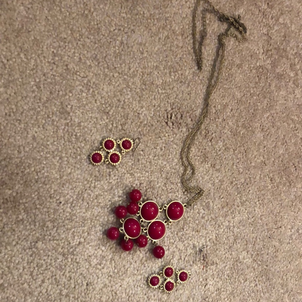 Necklace and matching earrings